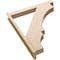 Ekena Millwork 5 1/2-in W x 36-in D x 44-in H Balboa Block Rough Cedar Woodgrain TimberThane Outlooker, Primed Tan OUTUR055X36X44BOA44RCPR - alternate 4